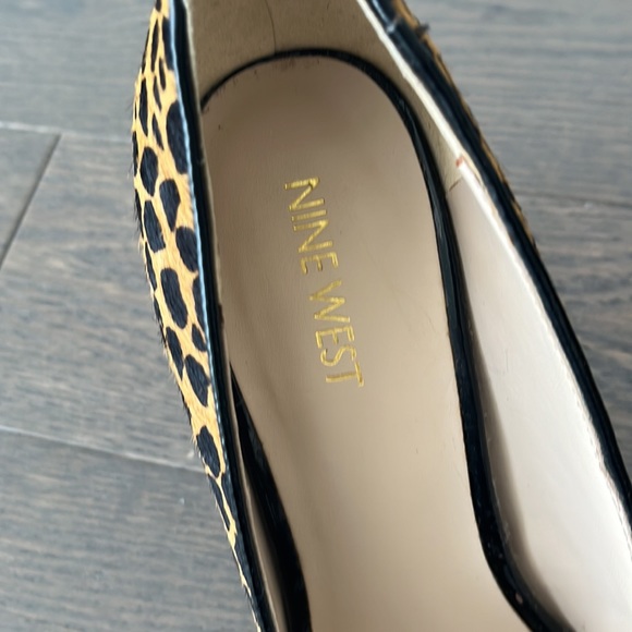 Nine West Leather Peep Toe Pumps - Picture 10 of 10